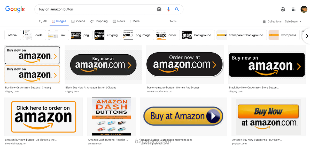 谷歌图片搜索 buy on amazon button